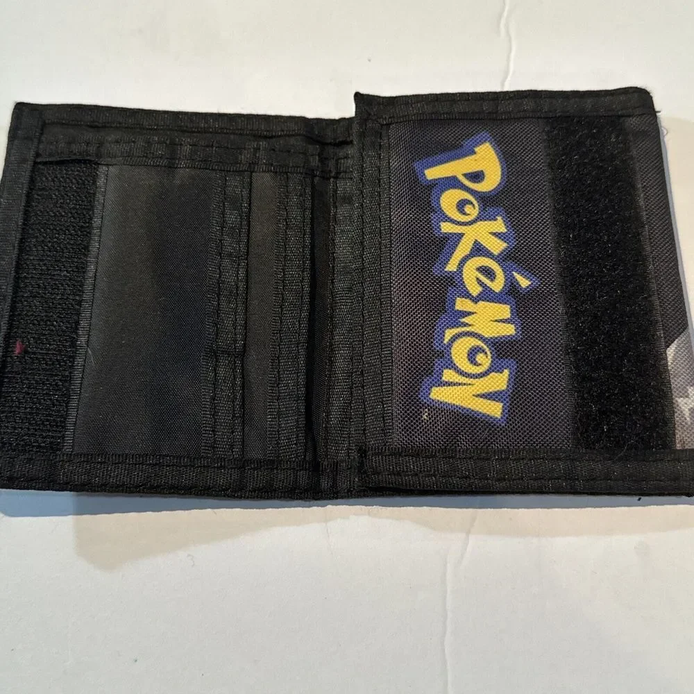 Bioworld Pokemon Pokeballs Pikachu Kids Tri Fold 100% Polyester‎ Wallet